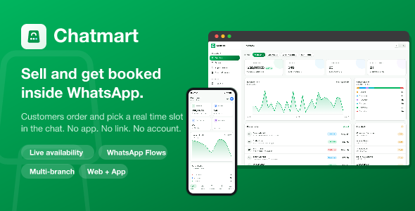 Chatmart – WhatsApp Orders and Bookings Manager Flutter App | Web