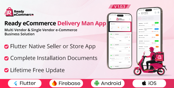 Ready eCommerce – Delivery Man App 1.0.3