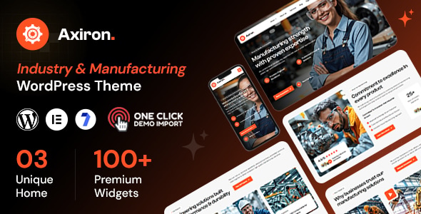 Axiron – Industry & Manufacturing Factory WordPress Theme