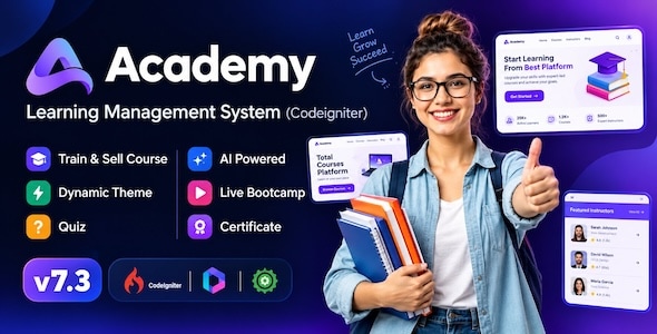 Academy LMS – Learning Management System 7.3