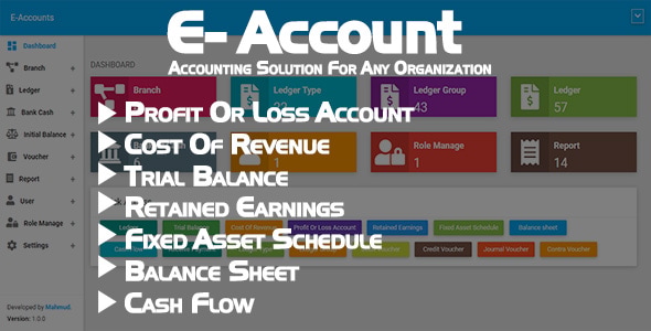 E-Account – Accounting Software for any Organization
