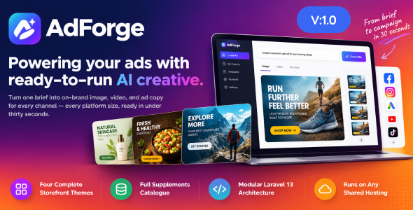 AdForge — AI Ad Creative Generator SaaS