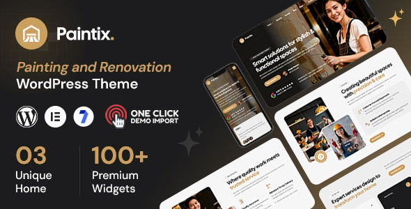 Paintix – Painting & Renovation WordPress Theme 1.0.1