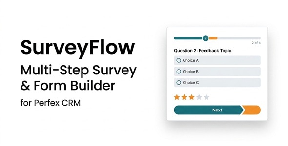 SurveyFlow – Multi-Step Survey & Form Builder for Perfex CRM 1.0.1