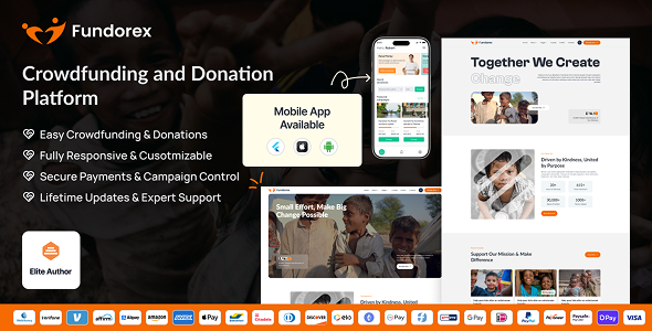 Fundorex – Crowdfunding and Donation Platform 3.0.0