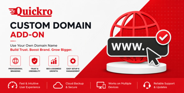 Quickro POS Custom Domain Add-on
