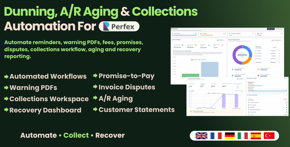 Dunning, A/R Aging & Collections Automation for Perfex CRM