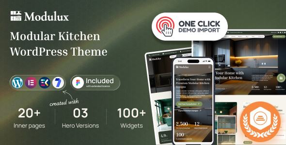 Modulux – Modular Kitchen WordPress Theme 1.1