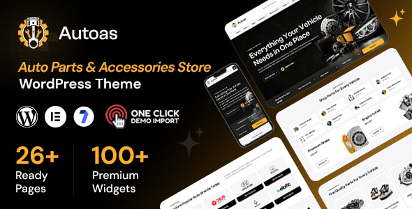 Autoas – Auto Parts and Accessories Store WordPress WooCommerce Theme