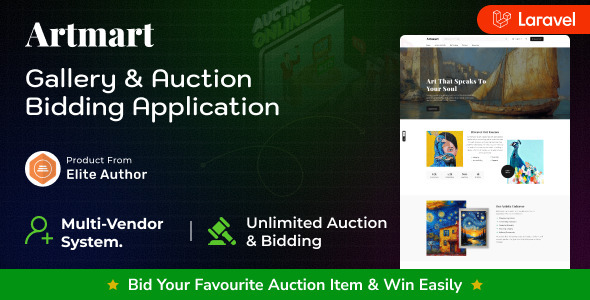 Artmart – Gallery & Auction and Bidding Platform