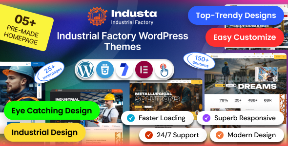 Industa – Factory & Industry WordPress Theme