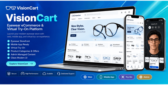 VisionCart – Eyewear eCommerce With Virtual Try-On