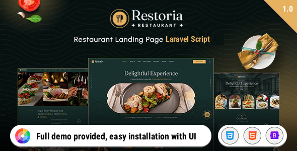 Restoria – Luxury Restaurant Booking Laravel Website 1.1.11