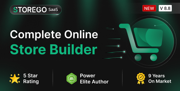 StoreGo SaaS – Online Store Builder 8.8