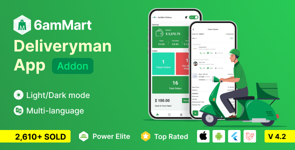 6amMart – Delivery Man App 4.2