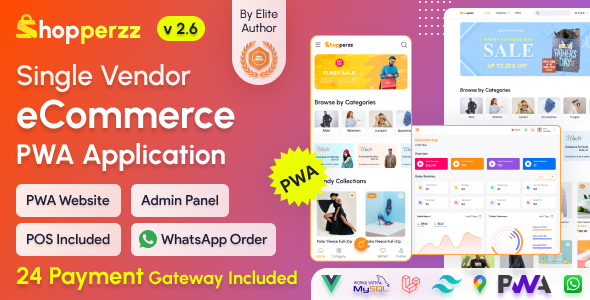 Shopperzz – PWA eCommerce CMS with POS & WhatsApp Ordering | Inventory Management 2.6