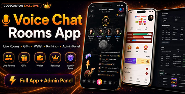 AppChat | Live Audio Chat Rooms App With Flutter, PHP and Socket.IO 1.1