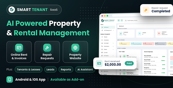 Smart Tenant SaaS – AI Powered Property & Rental Management System 2.7
