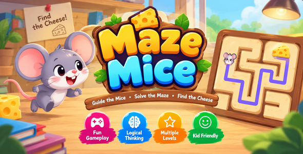 Maze Mice | HTML5 Puzzle Game