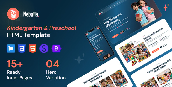 Nebulla – Preschool & Daycare HTML Template