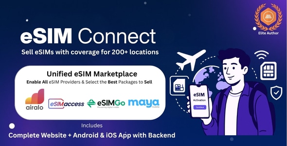 eSIM Marketplace – Create Your Global eSIM Store with Android & iOS Apps and Sell Worldwide 1.7