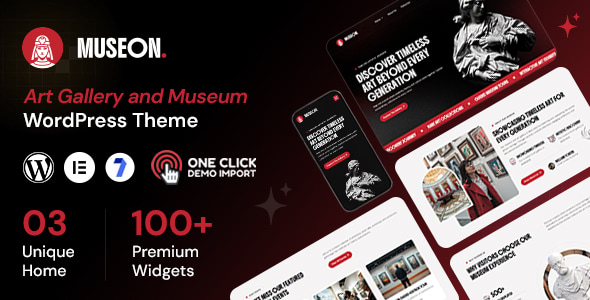 Museon – Art Gallery and Museum WordPress Theme