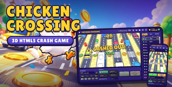 CluckForge | Chicken Crossing – 3D Crash Game